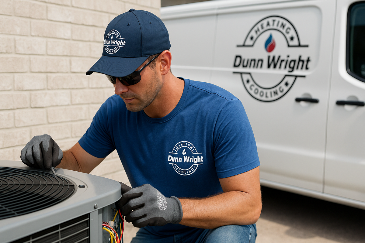 HVAC technician from Dunn Wright Heating & Cooling